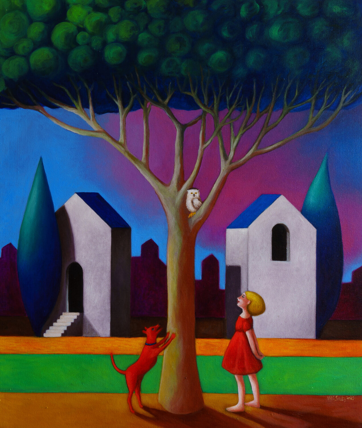 Un nuovo amico Maria Carmen Salis Original painting for sale