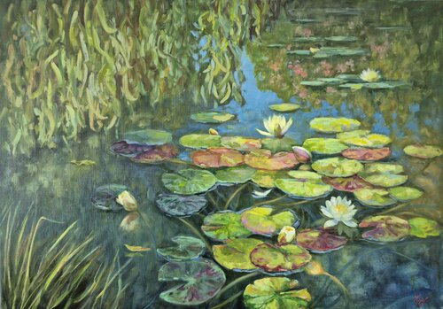 Aquatic sanctuary by Tatiana Kyriakidou, Painting for Sale on Select