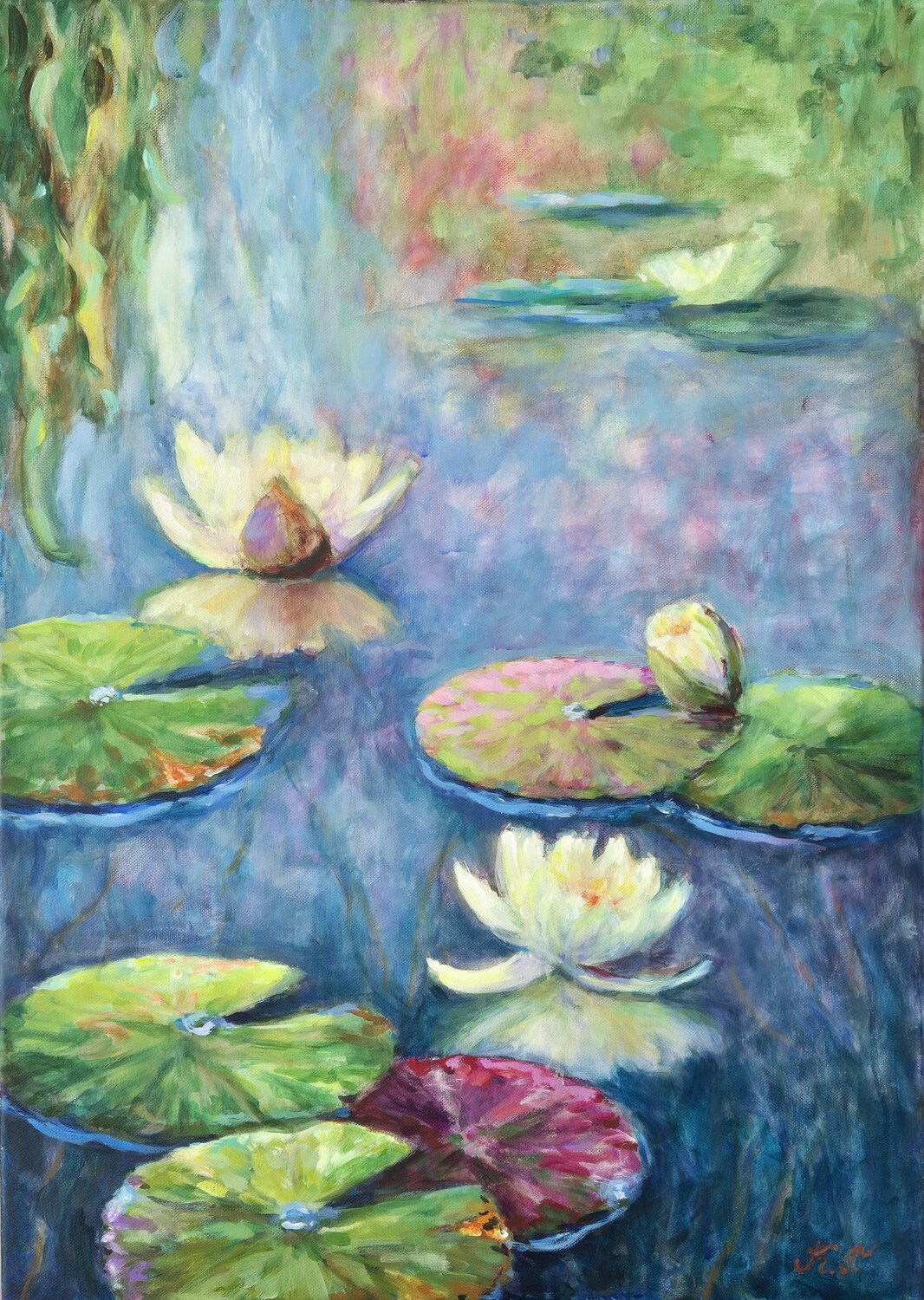 Natural elegance Tatiana Kyriakidou Original painting for sale