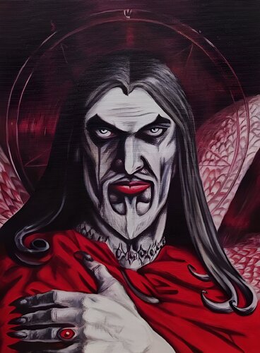 Oil Painting Dracula Premium Quality by Evgeniya Duvakina, Painting for Sale on Select
