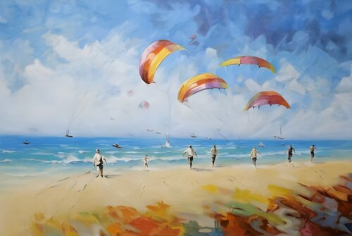 Oil painting “Happy Day”, gallery quality by Evgeniya Duvakina, Painting for Sale on Select