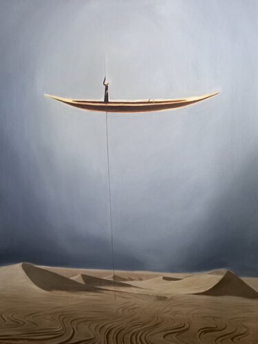Oil Painting “Between Heaven and Earth” by Evgeniya Duvakina, Painting for Sale on Select