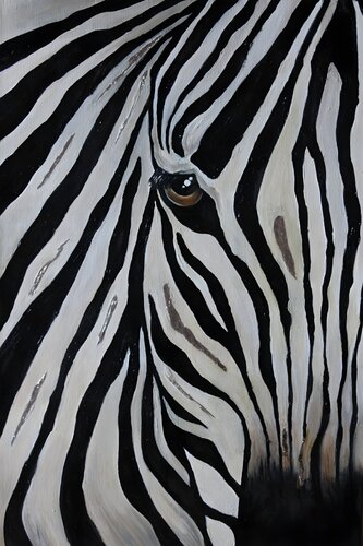 Original Oil Painting "Gaze of the Savannah" — Elegant Museum-Quality Wildlife Fine Art by Evgeniya Duvakina, Painting for Sale on Select