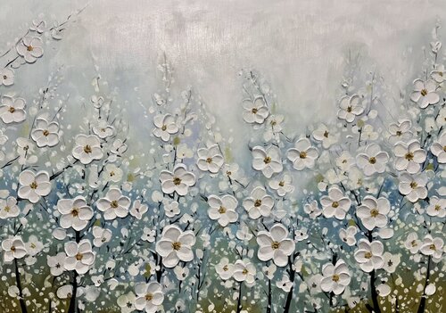 “Garden of Eternal Bloom” by Evgeniya Duvakina, Painting for Sale on Select