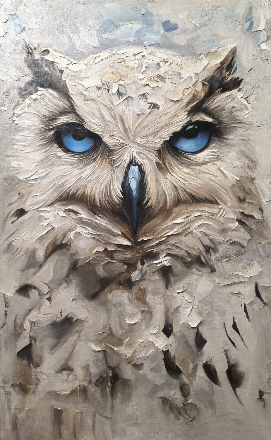 Oil Painting Owl — Premium Quality Evgeniya Duvakina Original painting for sale