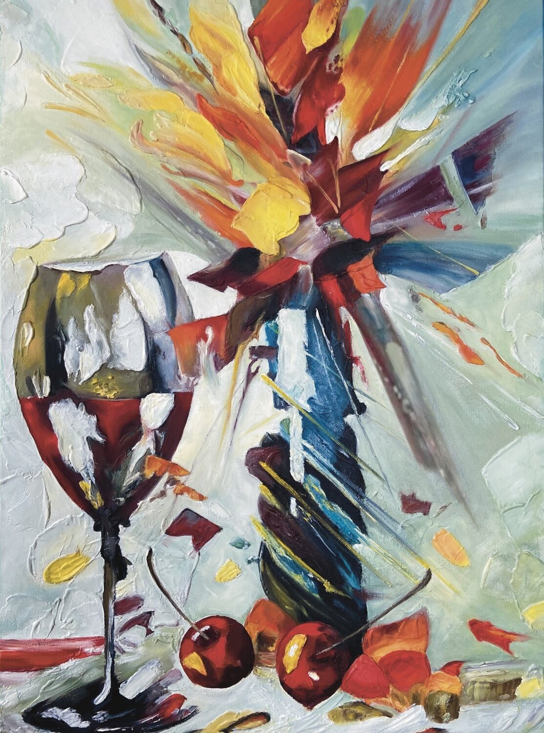 Oil Painting Abstract Still Life Premium Quality Evgeniya Duvakina Original painting for sale