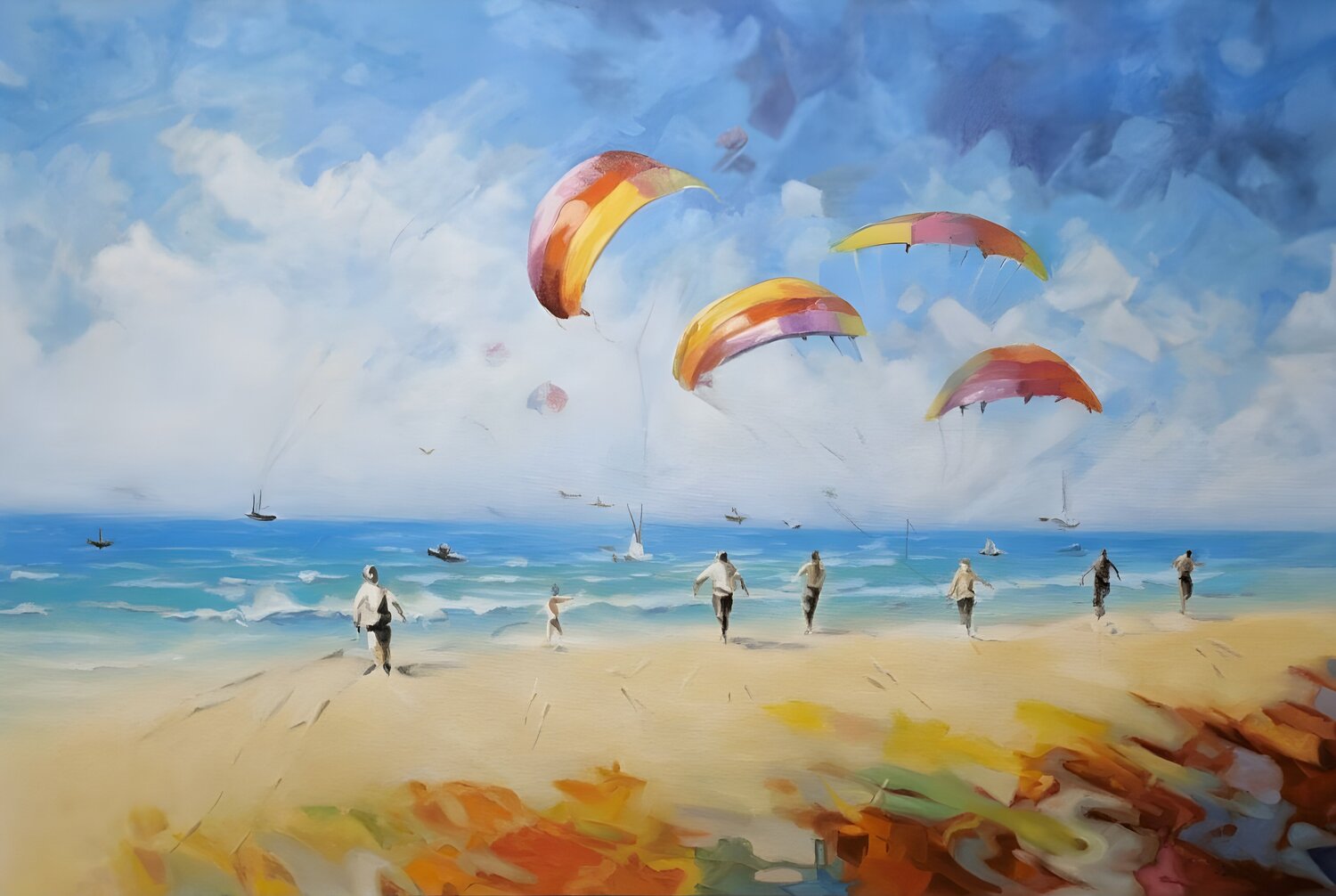 Oil painting “Happy Day”, gallery quality Evgeniya Duvakina Original painting for sale