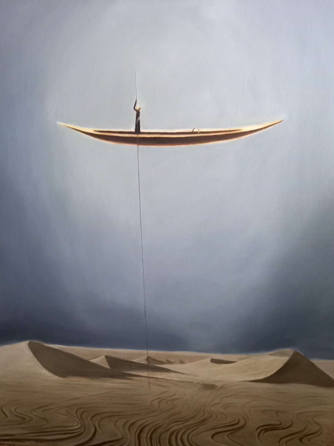 Oil Painting “Between Heaven and Earth” Evgeniya Duvakina Original painting for sale