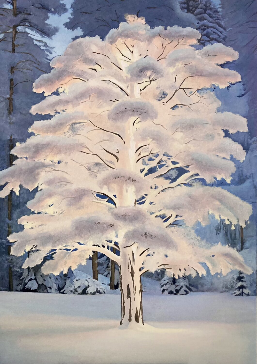 Winter Breath Evgeniya Duvakina Original painting for sale