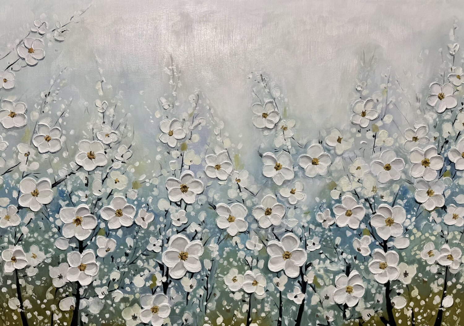 “Garden of Eternal Bloom” Evgeniya Duvakina Original painting for sale