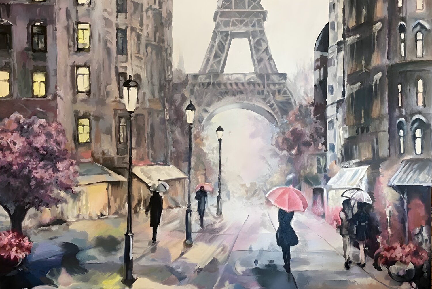 Paris. After the Rain Evgeniya Duvakina Original painting for sale