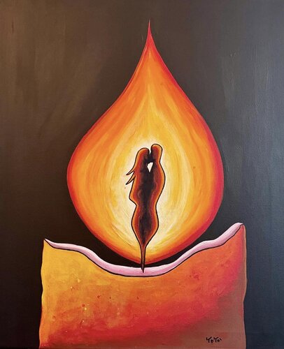 Passione ardente by Salvatore Petrucino, Painting for Sale on Select