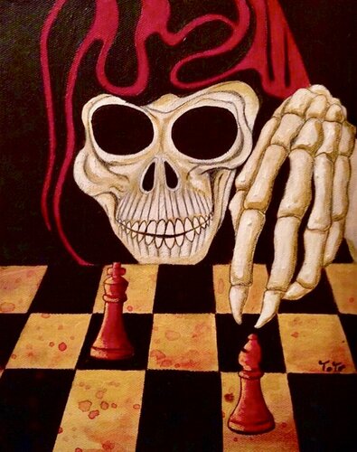 L’ultima sfida by Salvatore Petrucino, Painting for Sale on Select