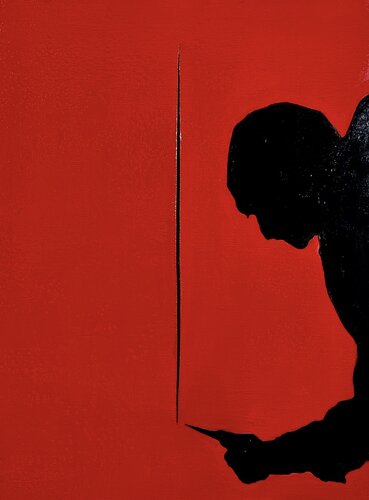 The Cut. Omaggio a Lucio Fontana. by Salvatore Petrucino, Painting for Sale on Select