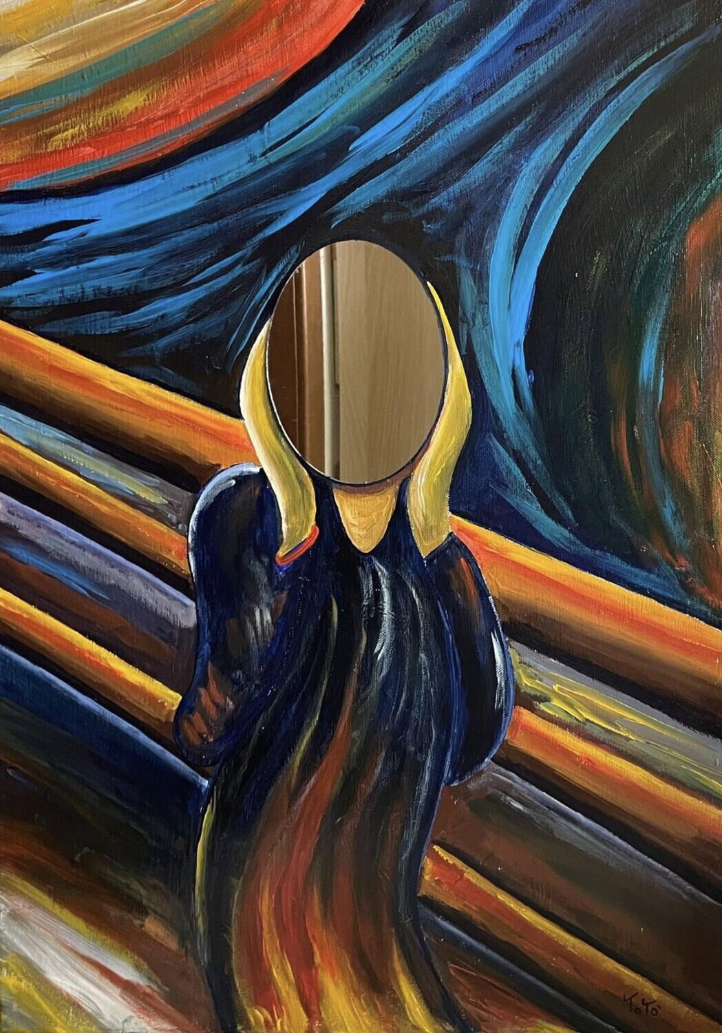 Dentro l’urlo Salvatore Petrucino Original painting for sale