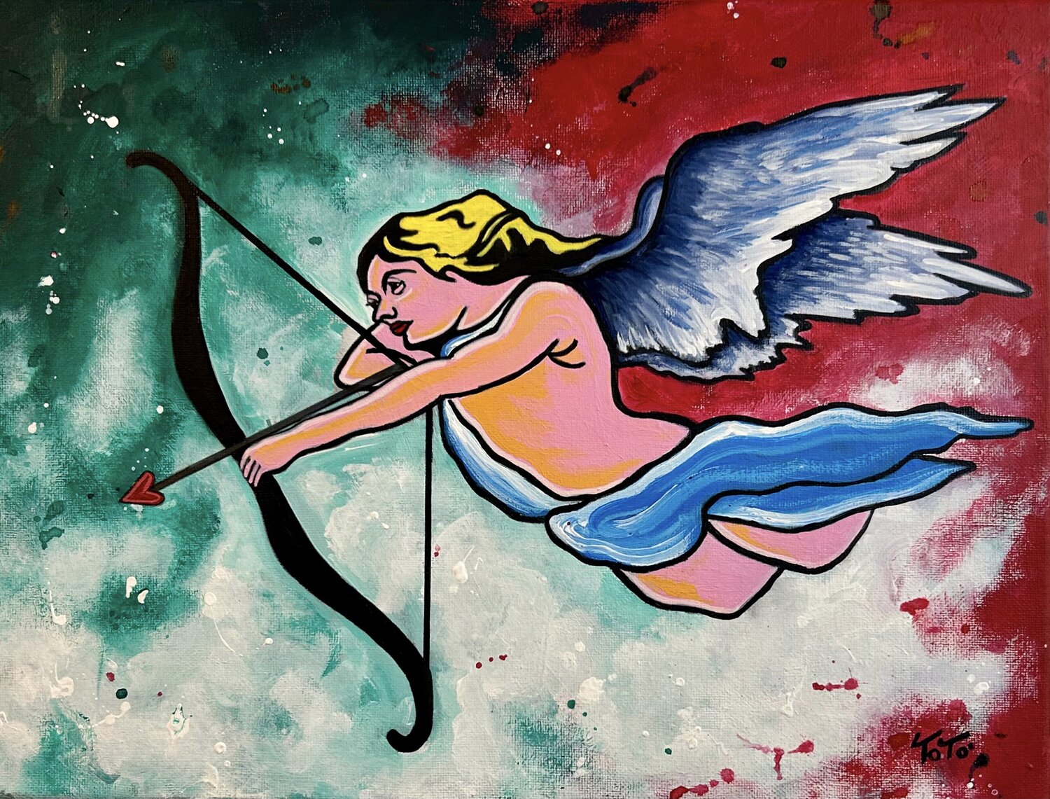 Cupido For President Salvatore Petrucino Original painting for sale