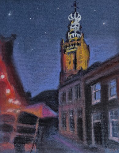 Speeltoren, Monnickendam by Inga Yarotskaya, Drawing for Sale on Select