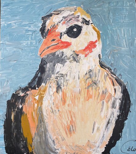 Birdie by Elena Logovinsky, Painting for Sale on Select