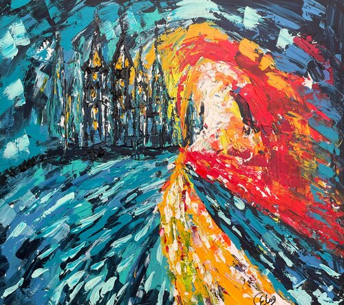 Enchanted Castle by Elena Logovinsky, Painting for Sale on Select