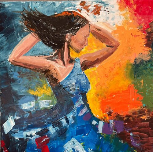 "Dancer," by Elena Logovinsky, Painting for Sale on Select