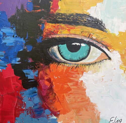 The Gaze of Color by Elena Logovinsky, Painting for Sale on Select