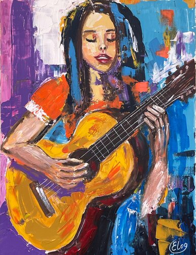 Song of Colors by Elena Logovinsky, Painting for Sale on Select