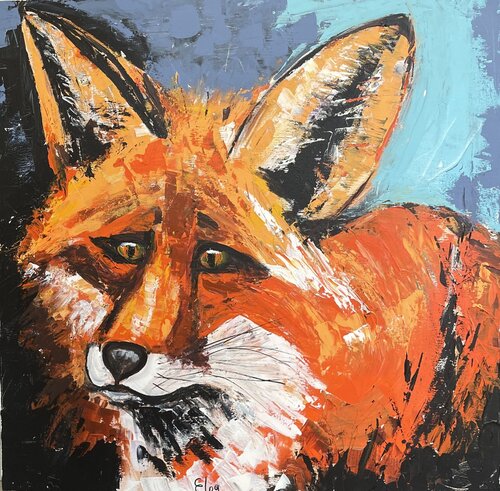 Eyes of the Forest by Elena Logovinsky, Painting for Sale on Select
