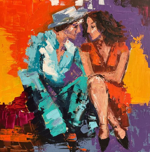 The Moment Between Us by Elena Logovinsky, Painting for Sale on Select