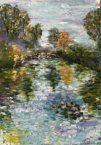 Reflections of the Garden by Elena Logovinsky, Painting for Sale on Select