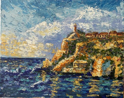 Whispers of the Aegean by Elena Logovinsky, Painting for Sale on Select