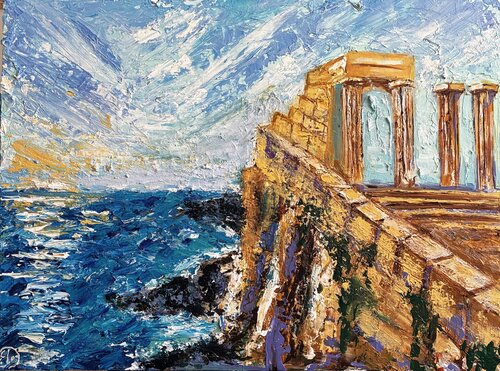 Under the Greek Sky by Elena Logovinsky, Painting for Sale on Select