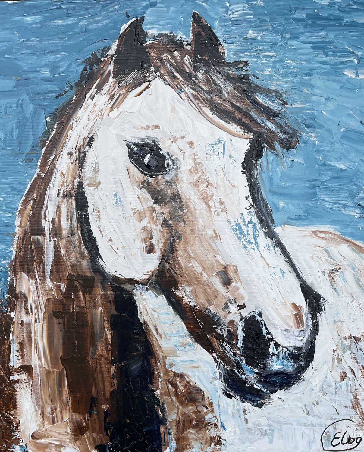 soul of a horse Elena Logovinsky Original painting for sale
