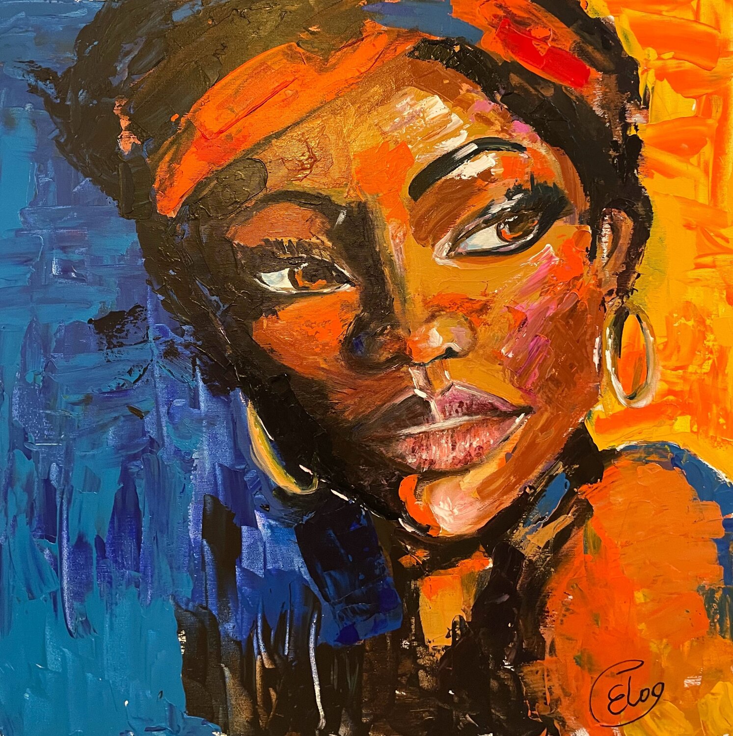 Soul of Africa Elena Logovinsky Original painting for sale