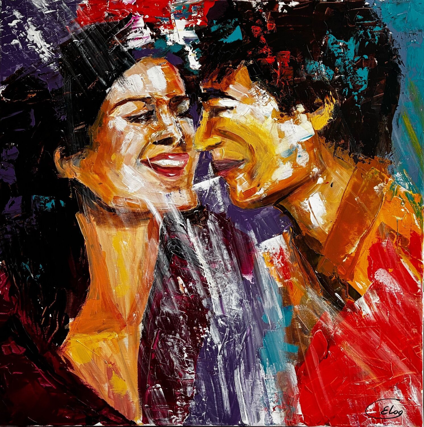 Happiness Elena Logovinsky Original painting for sale