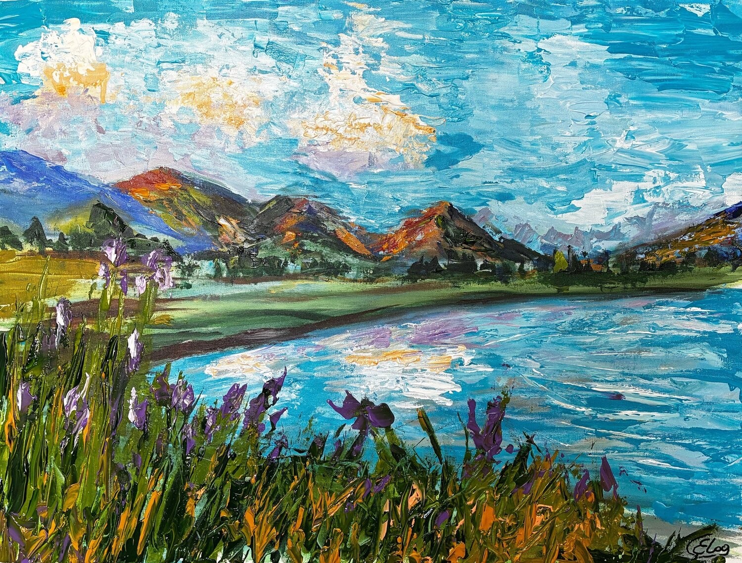 Blooming Horizon Elena Logovinsky Original painting for sale