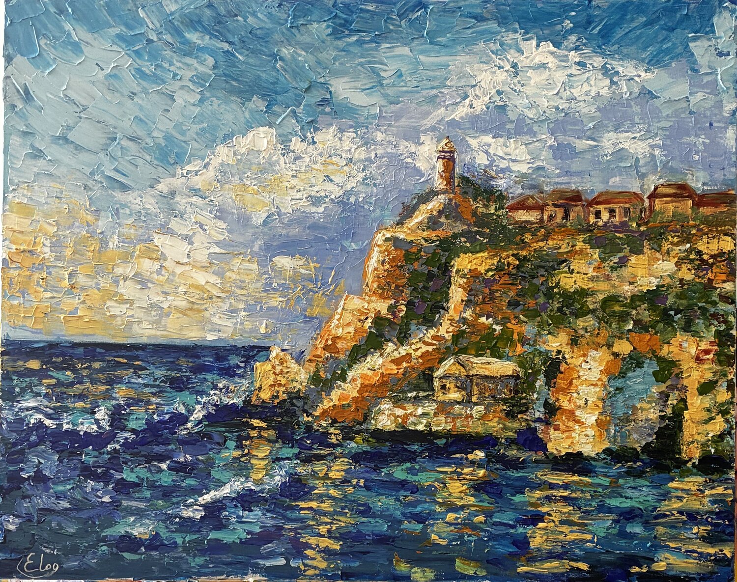 Whispers of the Aegean Elena Logovinsky Original painting for sale