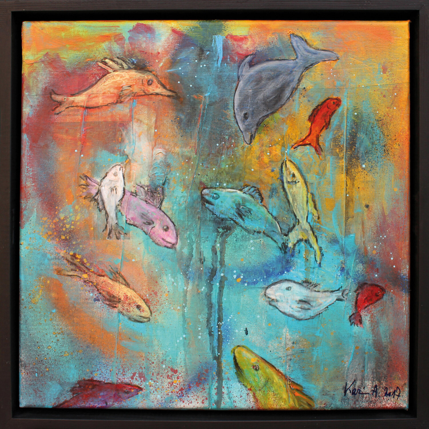 Fische Karin Angerer Original painting for sale