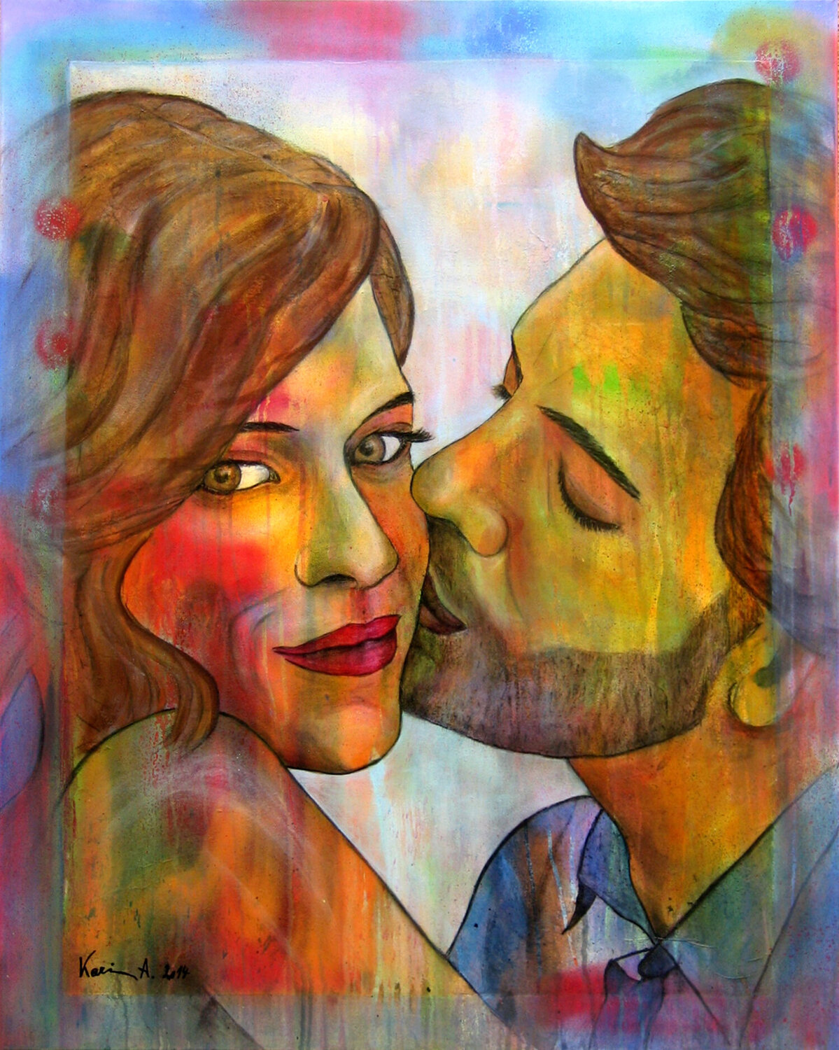 I´m with you Karin Angerer Original painting for sale