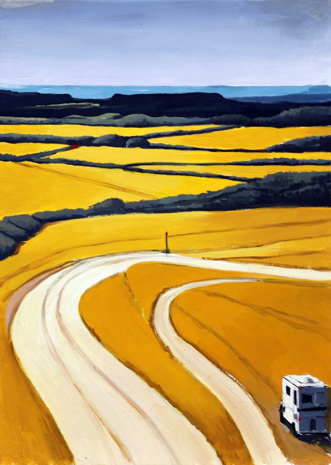 Road Through Gold Ani Muradyan Original painting for sale