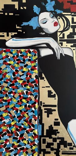 Labyrinth of Desires by Maryna Dobrova, Painting for Sale on Select
