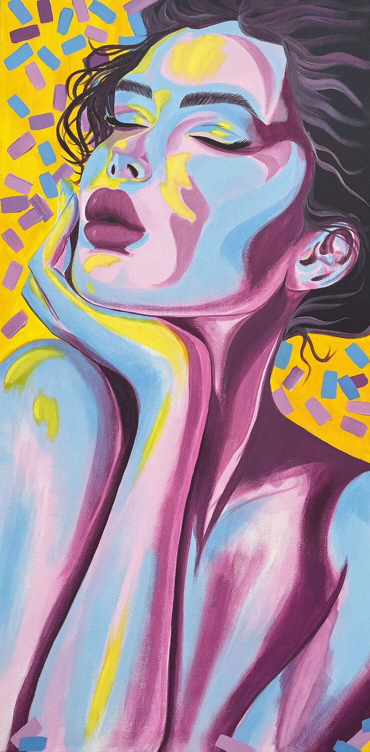 Blue Dream Maryna Dobrova Original painting for sale