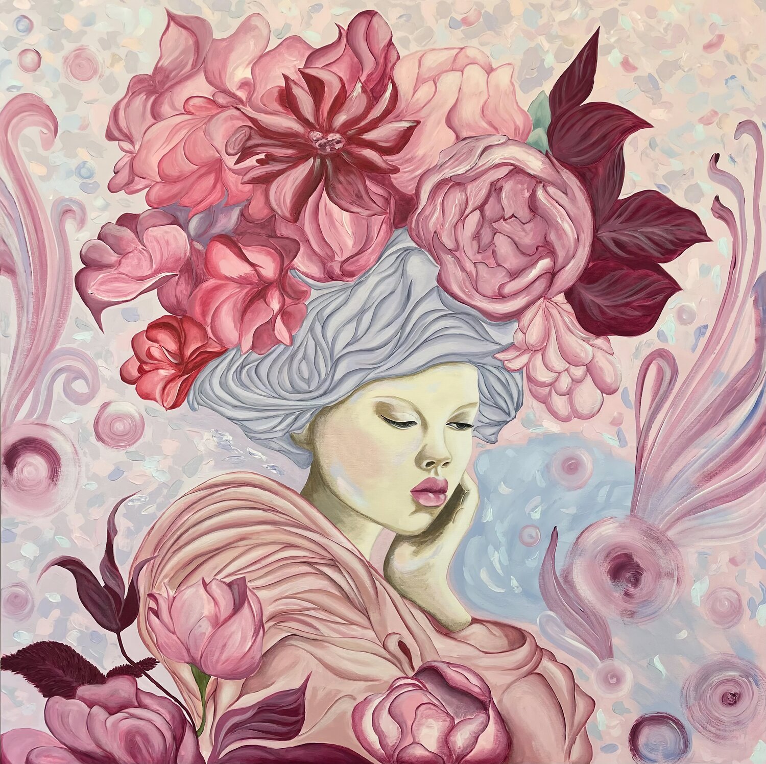 Young Dreamer Maryna Dobrova Original painting for sale