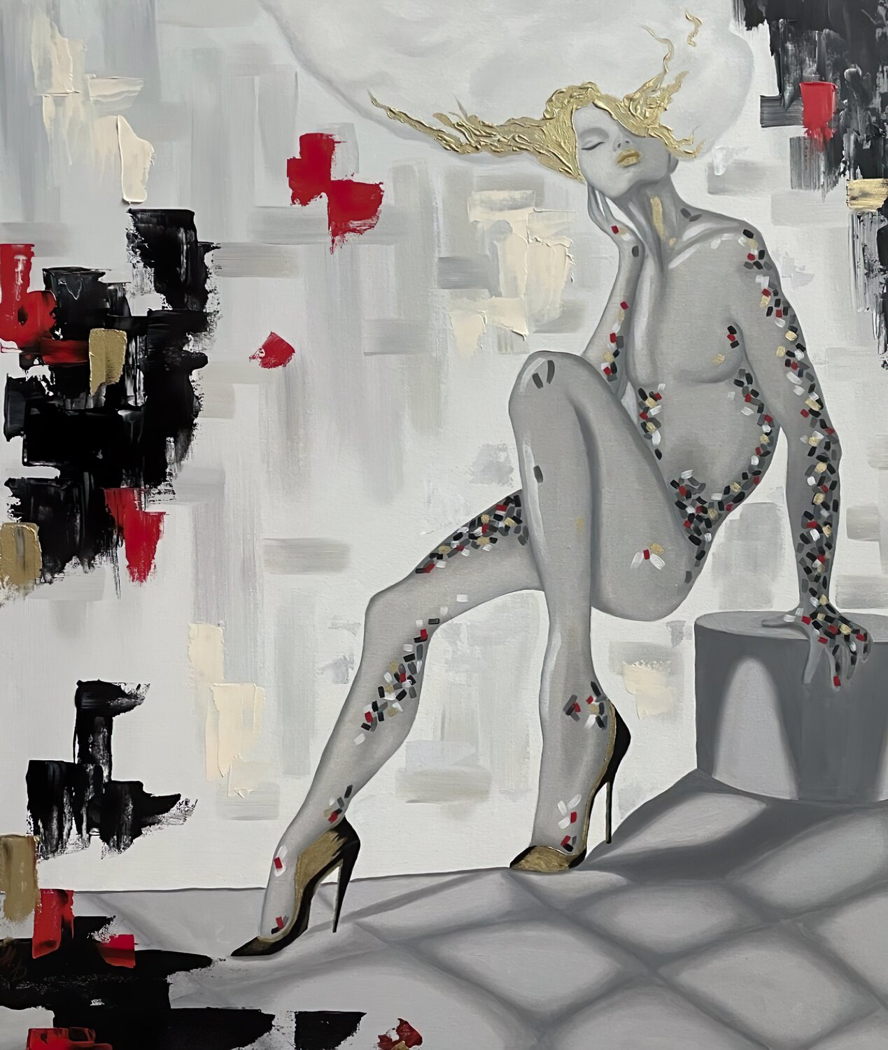 Harmony of Differences Maryna Dobrova Original painting for sale