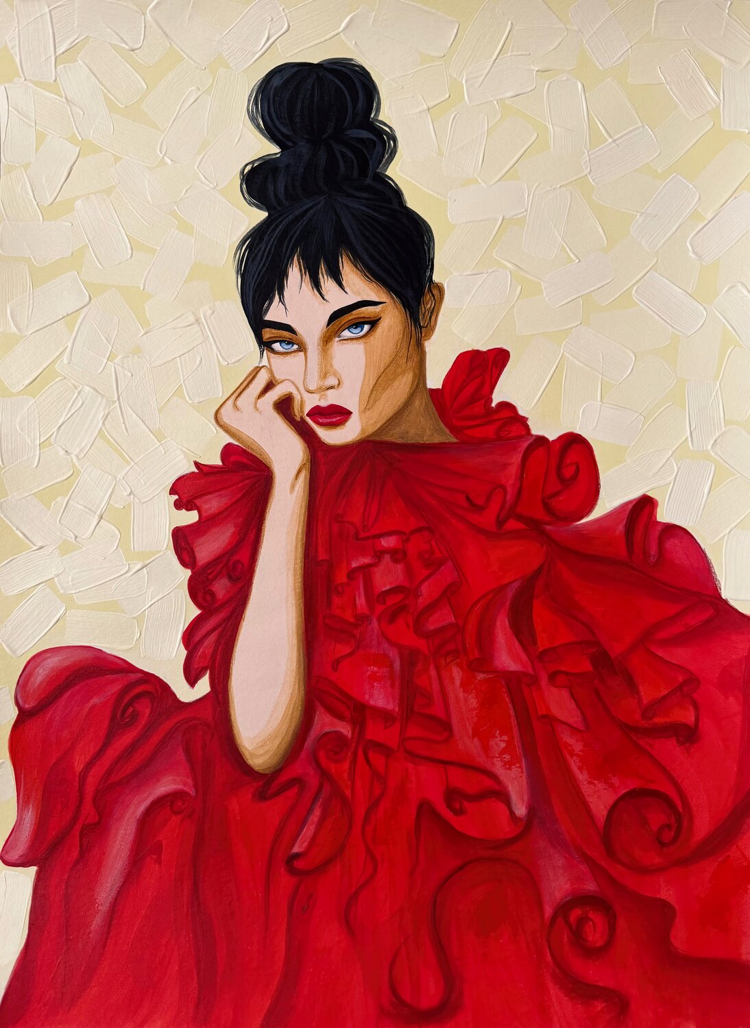 Silence for an encore Maryna Dobrova Original painting for sale