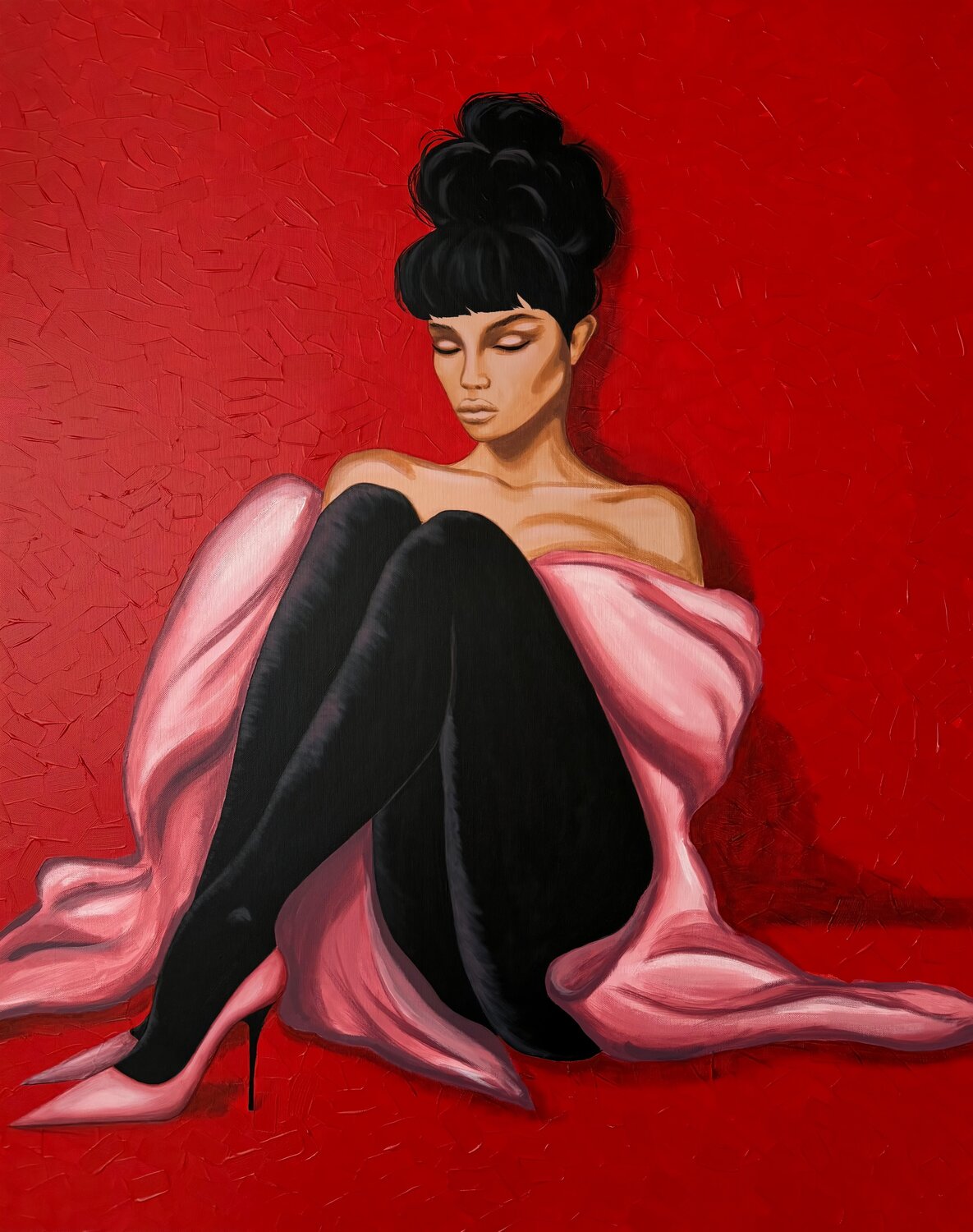 After Midnight Maryna Dobrova Original painting for sale