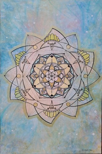 Power mandala by Marta Jastrzębska-Macko, Painting for Sale on Select
