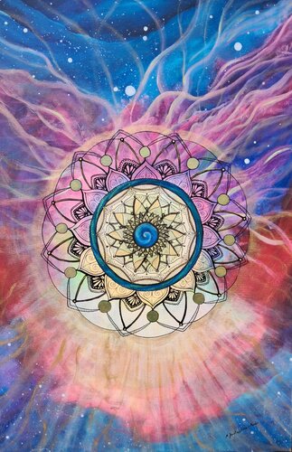 Harmony mandala by Marta Jastrzębska-Macko, Painting for Sale on Select
