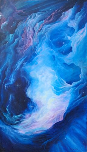 Połączenie ze wszechświatem by Marta Jastrzębska-Macko, Painting for Sale on Select