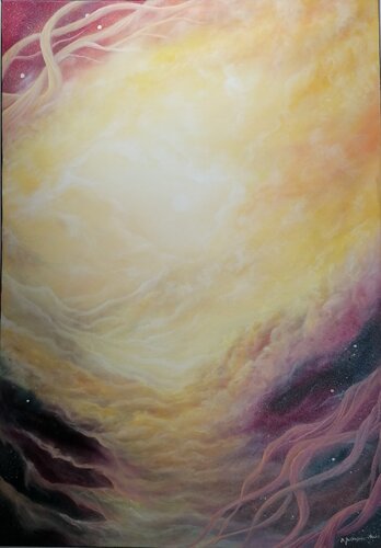 Between worlds by Marta Jastrzębska-Macko, Painting for Sale on Select