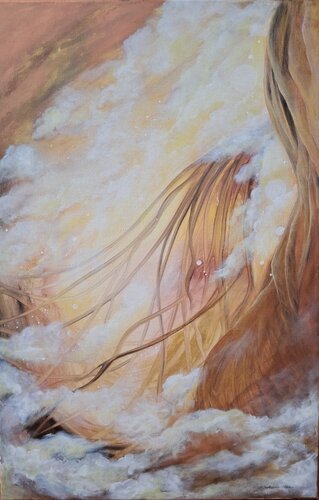 In the land of the sun by Marta Jastrzębska-Macko, Painting for Sale on Select